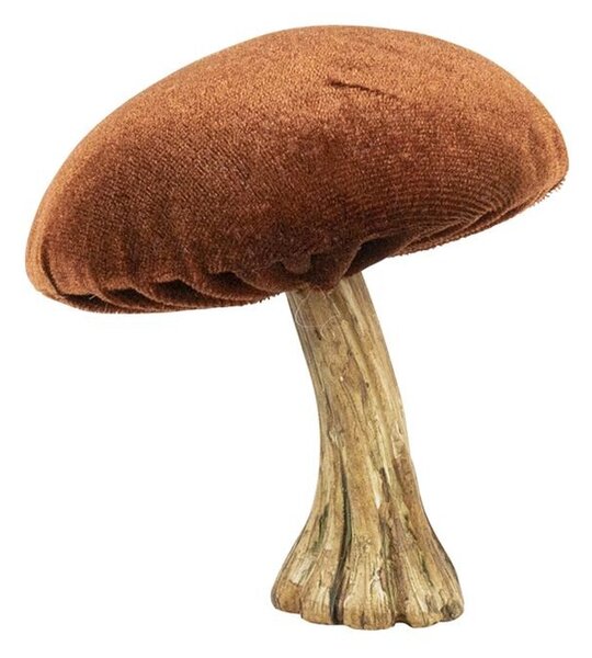 Zamatová dekorácia medená huba Mushroom - 10*10*10cm - Mars & More
