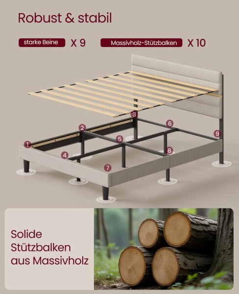 Manželská posteľ 140 cm RMB504LH01