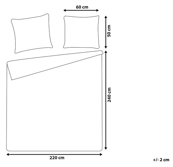 Súprava posteľnej bielizne zelená bavlnený satén 220 x 240 cm sada obliečok na paplón a 2 vankúše moderná spálňa