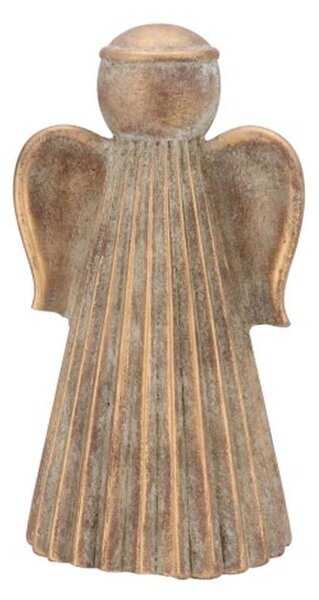 Zlatá antik cementová dekorácia anjel Angel Gold - 13*12*24 cm - daan kromhout