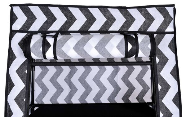 Šatníková skriňa LEA biela / čierna