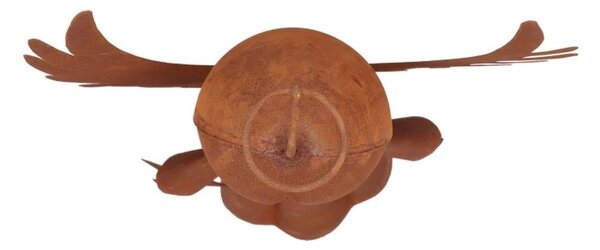 Hrdzavý antik plechový anjel s hviezdičkou Rusty Angel - 25*15*60 cm - daan kromhout