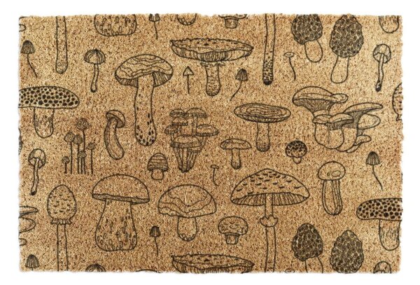 Rohožka z kokosového vlákna 40x60 cm Mushrooms – Artsy Doormats