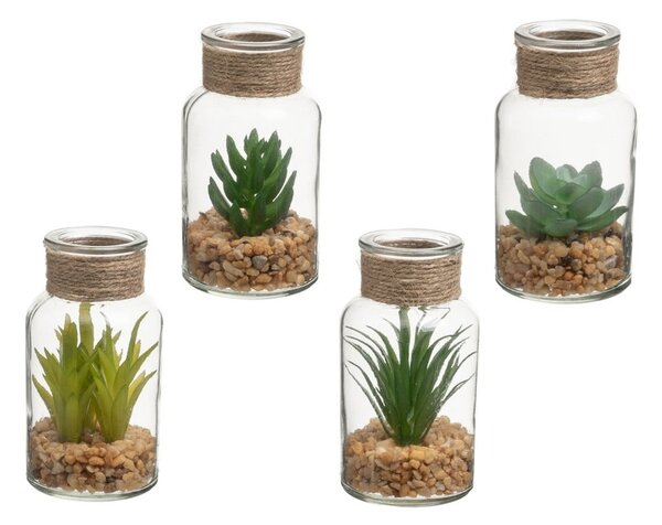 Umelé rastliny v súprave 4 ks (výška 12 cm) Cactus – Casa Selección