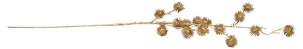 Zlatá dekoratívna vetvička borovice gold champagne - 16*18*97 cm - Mars & More
