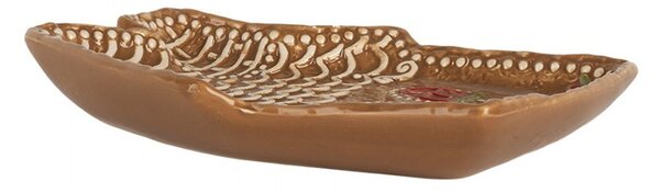 Keramický tanierik perníková chalúpka Gingerbread Cott - 20*18*3 cm - Clayre & Eef