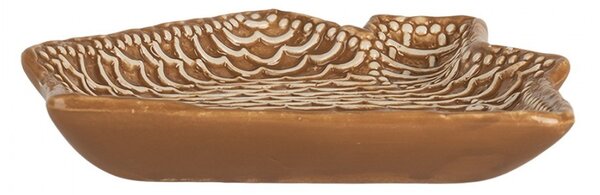 Keramický tanierik perníková chalúpka Gingerbread Cott - 20*18*3 cm - Clayre & Eef