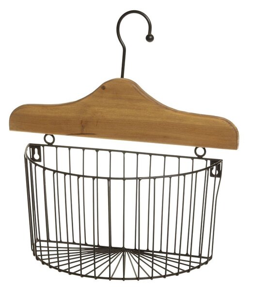 Závesný nástenný úložný kôš s ramienkom - 34*13*35 cm - Chic Antique