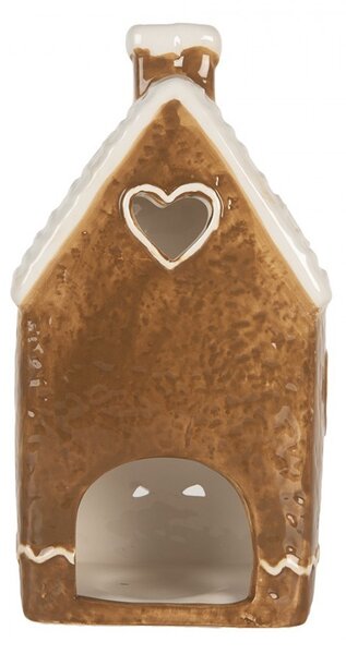Perníková chalúpka na čajovú sviečku Gingerbread Cott - 11*9*21 cm - Clayre & Eef