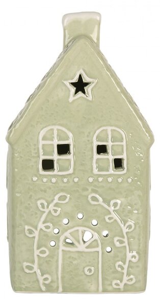 Perníková chalúpka na čajovú sviečku Gingerbread Cott - 11*9*21 cm - Clayre & Eef