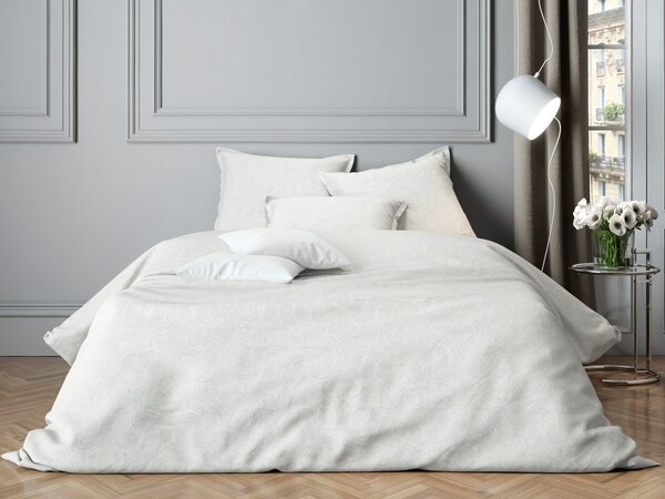 Mistral Home obliečky bavlnený satén Paisley White - 140x200 / 70x90 cm