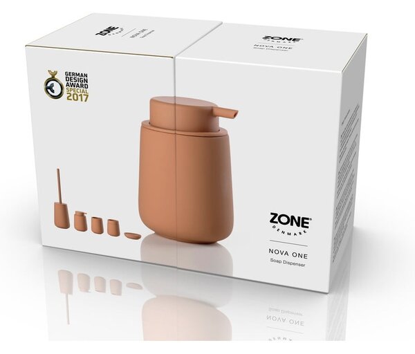 Oranžový kameninový dávkovač mydla 250 ml Nova One – Zone