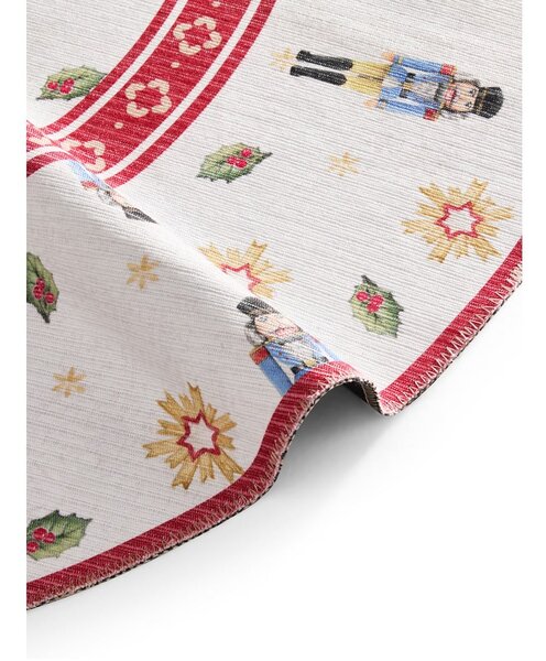 Červený okrúhly koberec s vianočným motívom ø 160 cm Toy's Delight Nutcracker – Villeroy&Boch