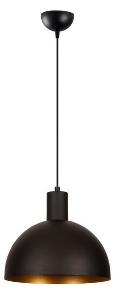 Čierne/v zlatej farbe závesné svietidlo s kovovým tienidlom ø 30 cm Bakh – Opviq lights