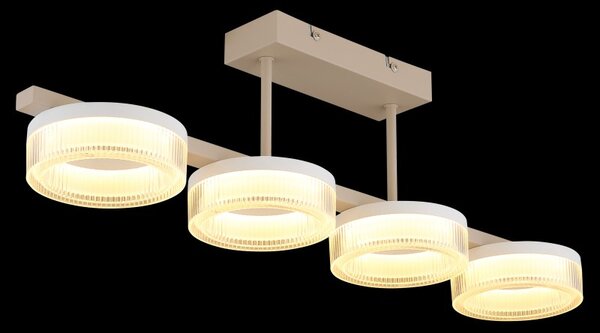 Globo 48046D3 LED prisadené stropné svietidlo ZARA | 24W integrovaný LED zdroj | 1600lm | 3000K