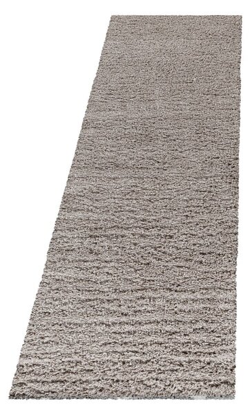 Svetlohnedý behúň 80x250 cm Fluffy – Ayyildiz Carpets