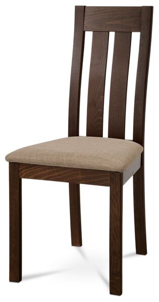 Elegantná jedálenská stolička vyrobená z masívneho dreva vo farbe orech (a-2602 orech)