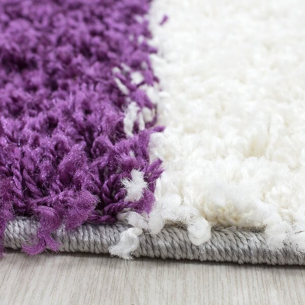 Fialovo-sivý behúň 80x250 cm Life – Ayyildiz Carpets