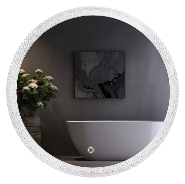 Rea Zrkadlo ⌀60 cm s regulovateľným LED osvetlením HOM-01501