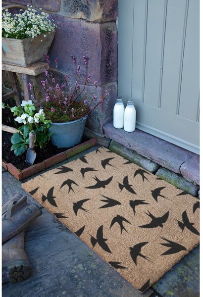 Rohožka z kokosového vlákna 40x60 cm Swallows – Artsy Doormats