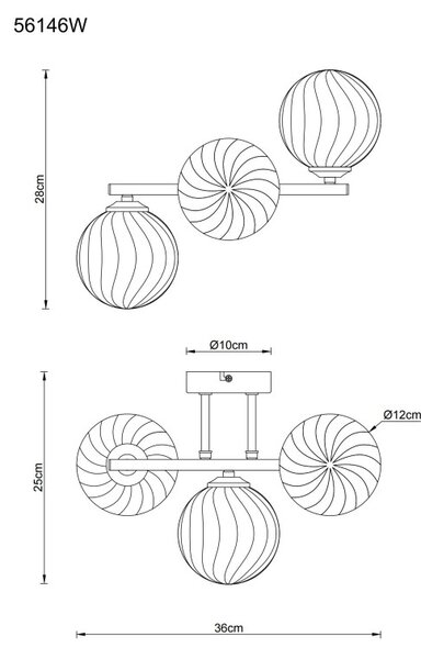 Globo 56146W LED nástenné svietidlo CONOR integrovaný LED zdroj