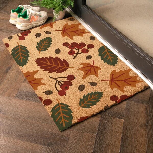 Rohožka z kokosového vlákna 40x60 cm Autumn Leaves – Artsy Doormats