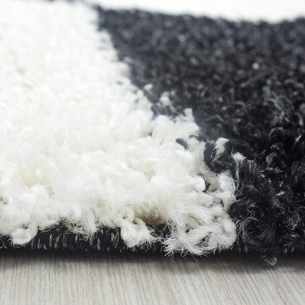 Čierno-biely behúň 80x250 cm Life – Ayyildiz Carpets