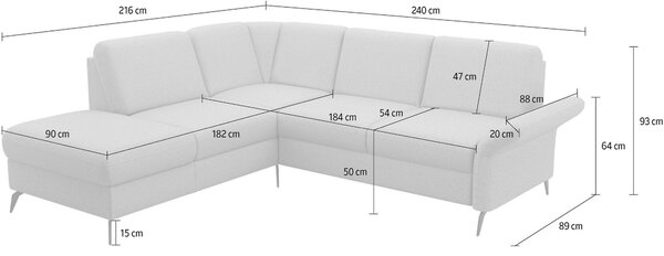ROHOVÁ SEDAČKA, textil, svetlozelená Sit & More - Sedačky, Online Only