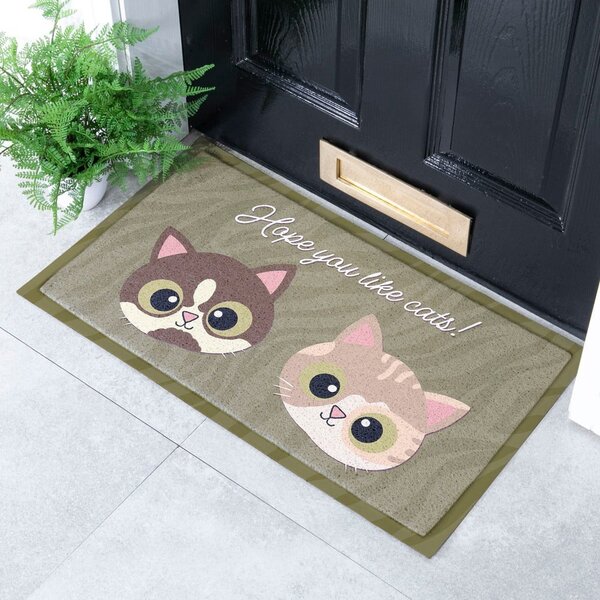 Rohožka 40x70 cm Hope You Like Cats – Artsy Doormats