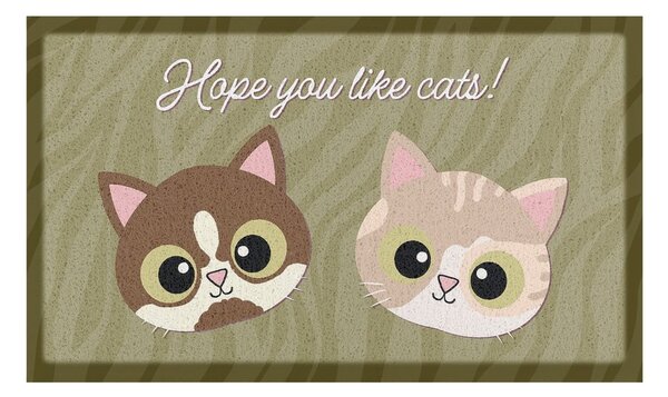 Rohožka 40x70 cm Hope You Like Cats – Artsy Doormats