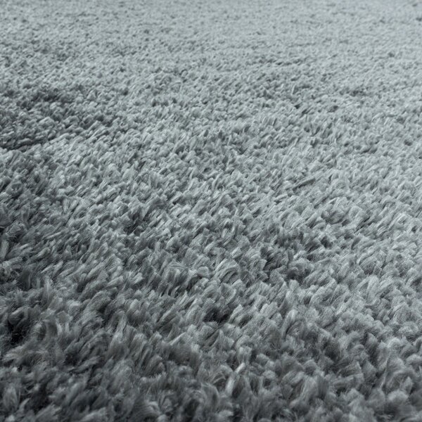 Sivý okrúhly koberec ø 120 cm Fluffy – Ayyildiz Carpets