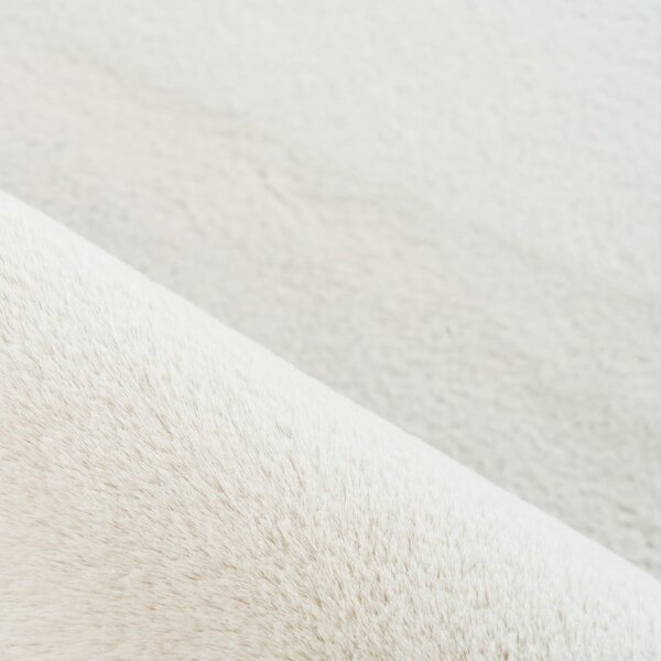 Krémový prateľný okrúhly koberec ø 120 cm Pouffy – Ayyildiz Carpets