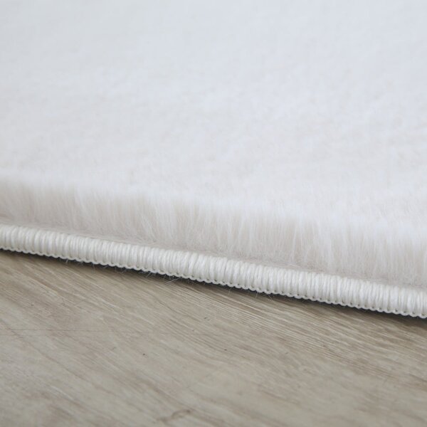 Krémový prateľný okrúhly koberec ø 120 cm Pouffy – Ayyildiz Carpets