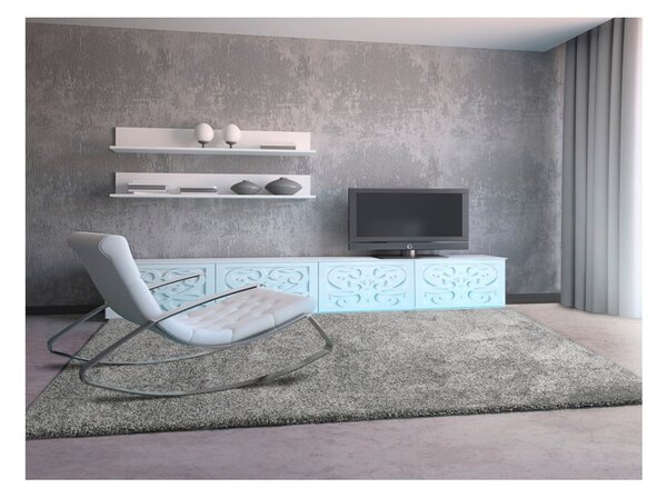 Sivý koberec Universal Aqua Liso, 57 x 110 cm