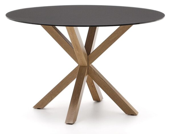Okrúhly jedálenský stôl so sklenenou doskou ø 120 cm Argo – Kave Home