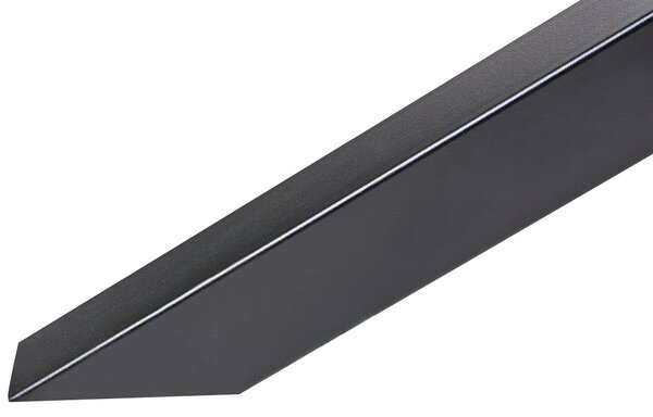 Jedálenský stôl vrchná doska z tmavého dreva 140 x 90 cm čierne kovové nohy 4-miestny obdĺžnikový tvar moderný industriálny štýl