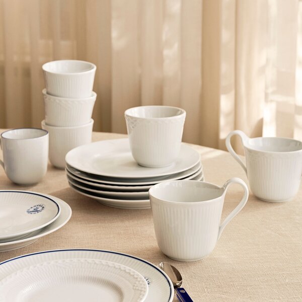 Porcelánový termohrnček White Fluted 260 ml