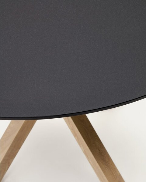 Okrúhly jedálenský stôl so sklenenou doskou ø 120 cm Argo – Kave Home