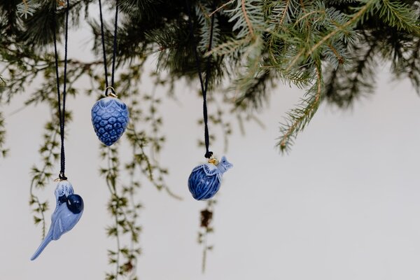 Vianočná ozdoba Blue Collectibles Pinecone 5,5 cm