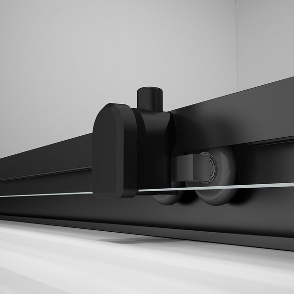 Polysan Polysan, EASY BLACK štvorcová sprchová zástena 800x800mm, číre sklo, EL5215B
