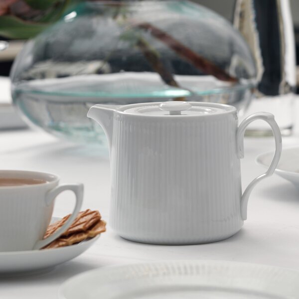 Porcelánová kanvica White Fluted 750 ml
