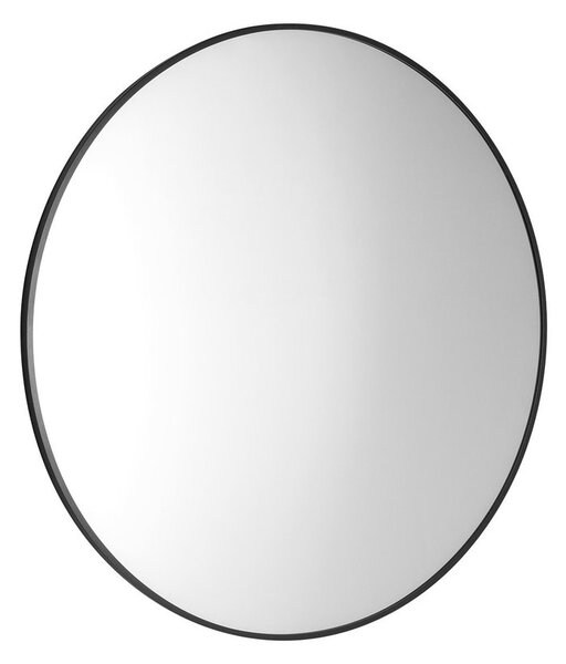 Sapho Sapho, AROWANA okrúhle zrkadlo v ráme ø 80cm, čierna matná, AWB080