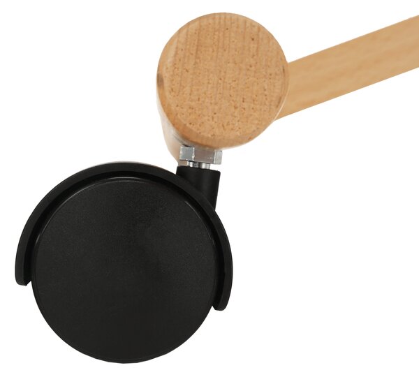 KONDELA Ergonomická kľakačka, sivohnedá Taupe/buk, FLONET