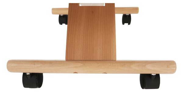 KONDELA Ergonomická kľakačka, sivohnedá Taupe/buk, FLONET