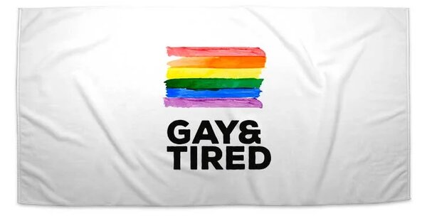 Sablio Uterák GAY & TIRED - 30x50 cm