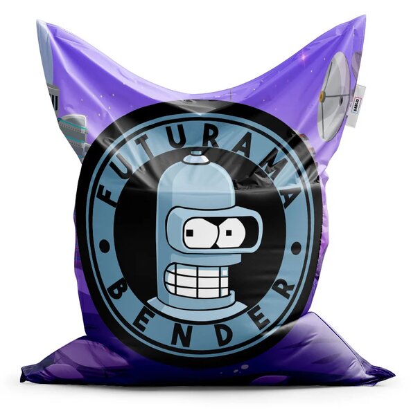 Sablio Sedací vak Futurama Bender Planéta s vysielačmi - 150x100 cm
