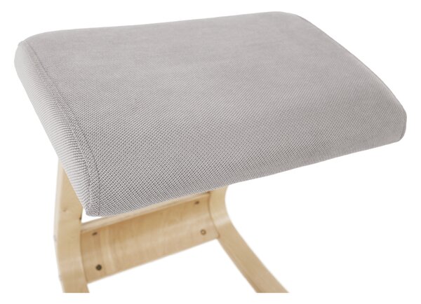 KONDELA Balančná kľakačka, sivohnedá Taupe/prírodná, RENAR