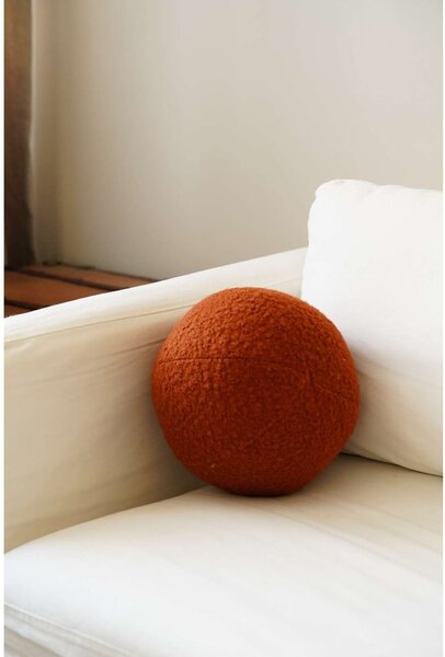 Dekoračný vankúš z materiálu buklé ø 25 cm Top – Mioli Decor