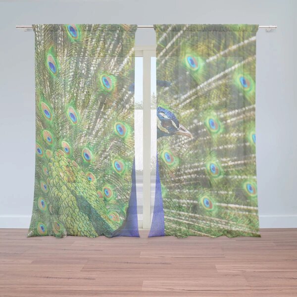 Sablio Záclony Páv: 2ks 150x250cm