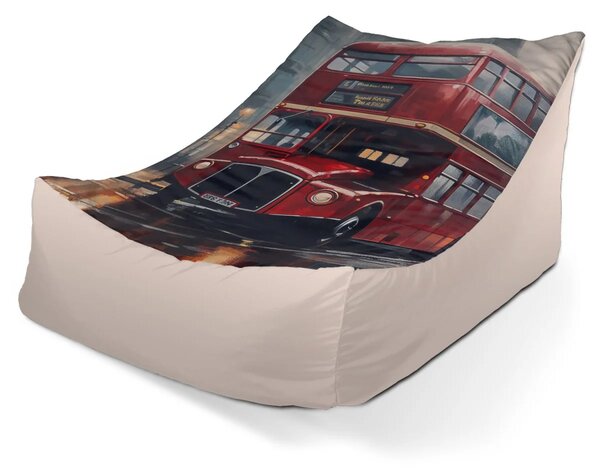 Sablio Sedací vak Lounge Londýn Double-decker 2 - 80 x 95 x 50 cm